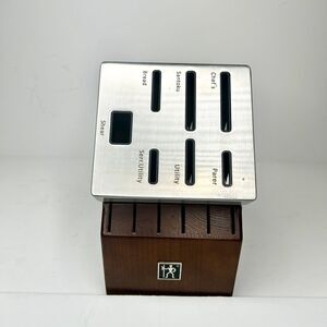 JA Henckels Modernist Knife-Sharpening Block, Holds 12 Knives, 1 Pr Shears